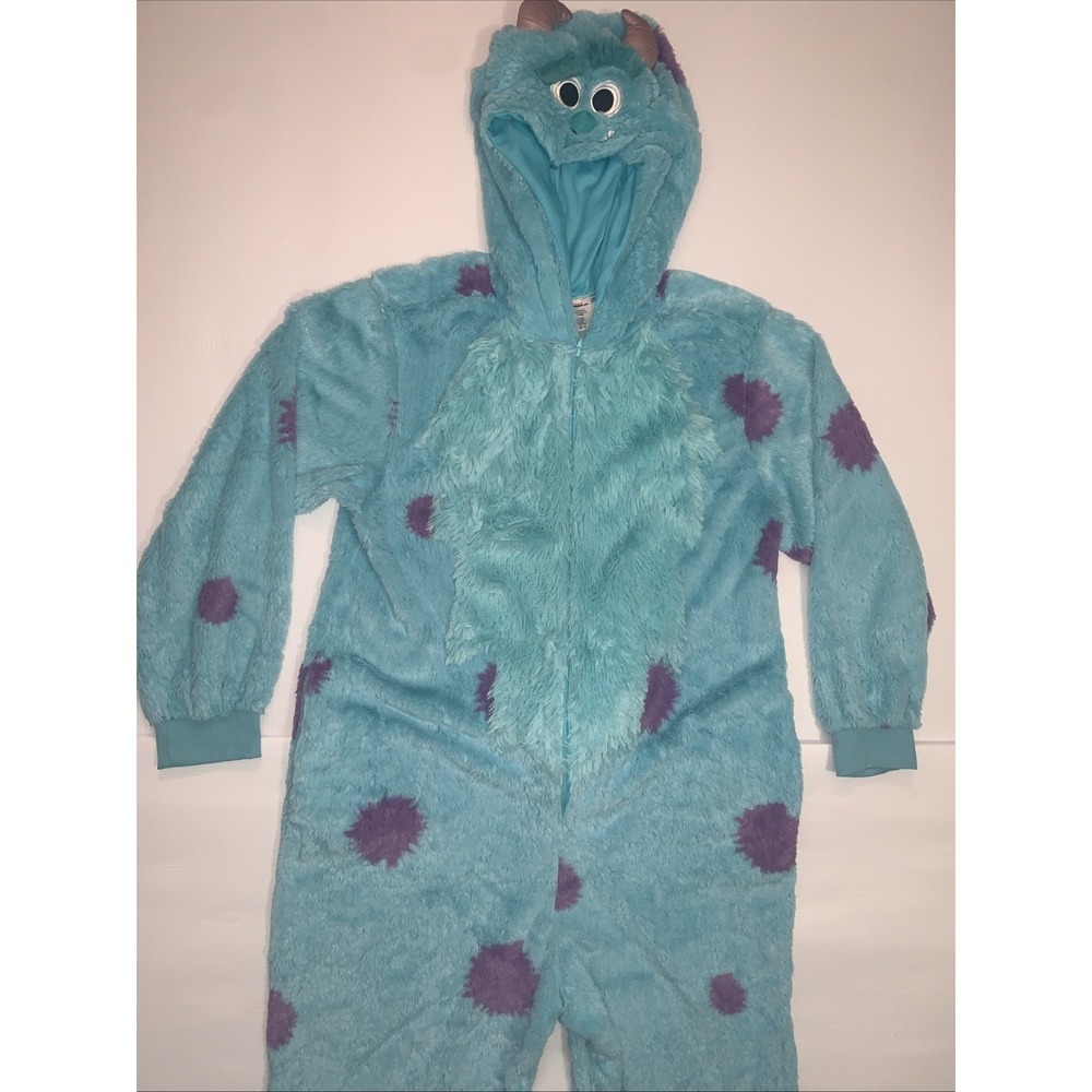 Disney Monsters Inc Sulley Cosplay One Piece Pajamas Adult Costume XS/S Kigurumi - Picture 3 of 16